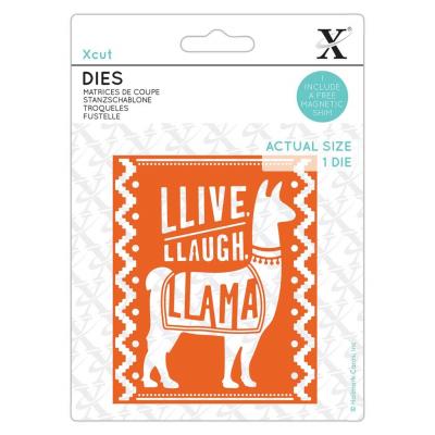 XCut Stanzschablone - Llive Llaugh Llama